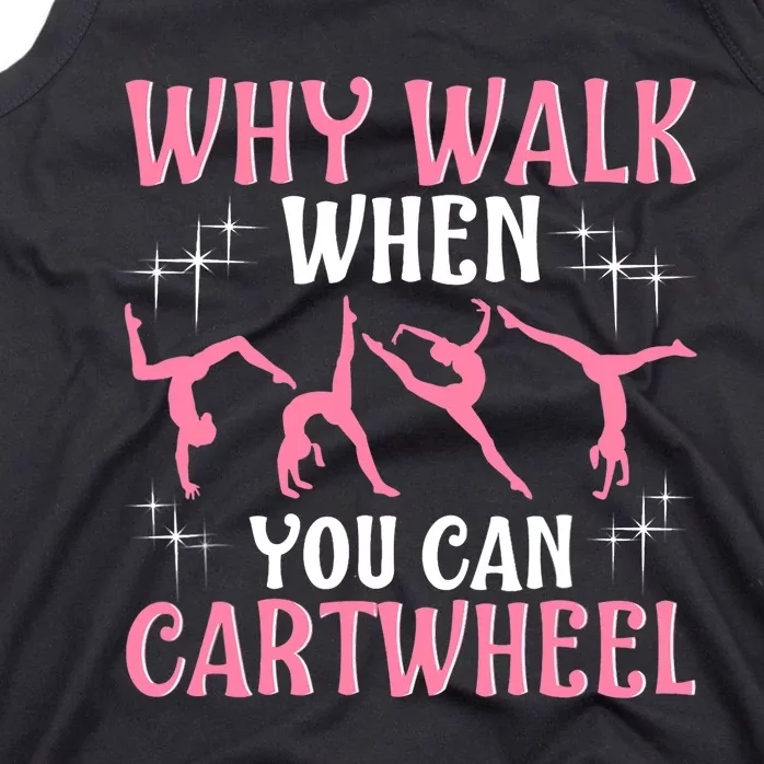 Funny Gymnastics Gymnast Gift For Girls Wo Cool Cartwheel Tank Top