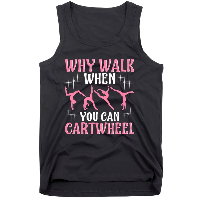 Funny Gymnastics Gymnast Gift For Girls Wo Cool Cartwheel Tank Top