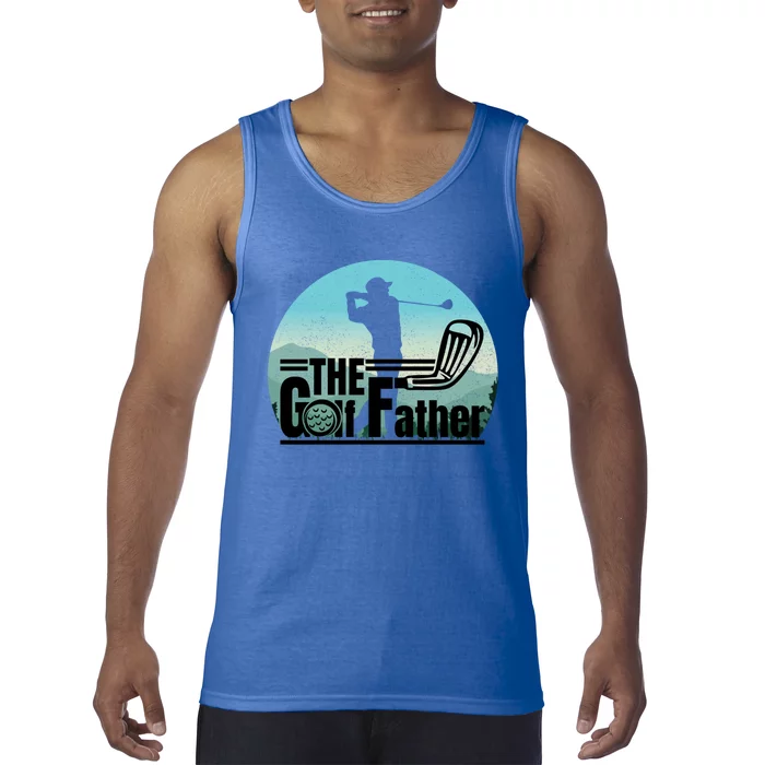 Funny Golf Graphic The Golf Father Fathers Day Golf Meaningful Gift Tank Top