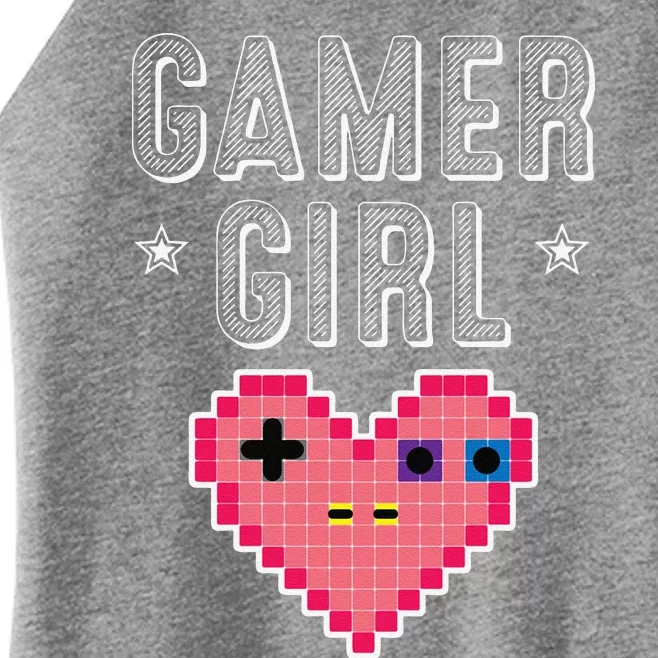 Funny Gamer Girl Gift Cute Video Games Player Women Cutens Women’s Perfect Tri Rocker Tank