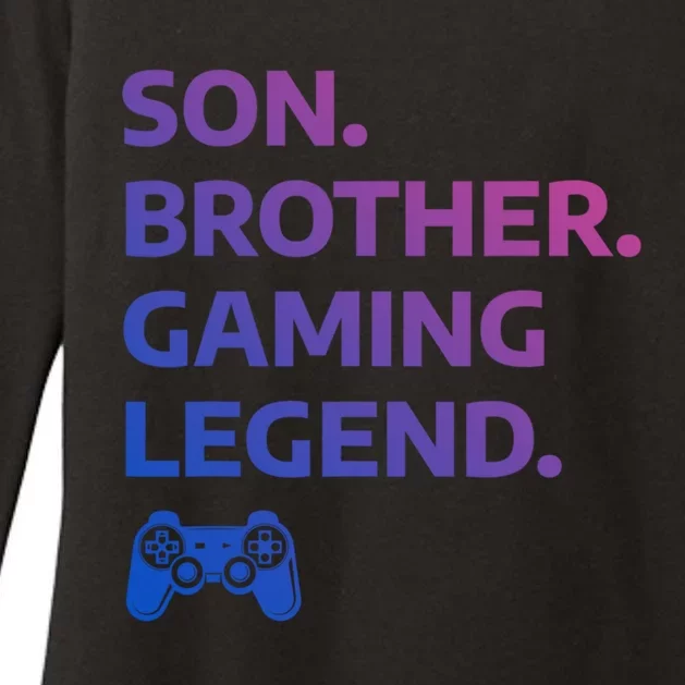 Funny Gaming Gamer Brother Video Game Meaningful Gift Womens CVC Long Sleeve Shirt