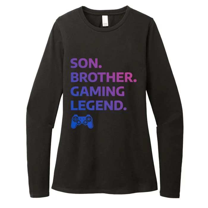 Funny Gaming Gamer Brother Video Game Meaningful Gift Womens CVC Long Sleeve Shirt