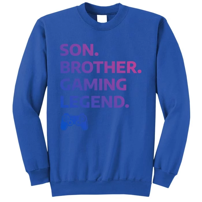 Funny Gaming Gamer Brother Video Game Meaningful Gift Tall Sweatshirt