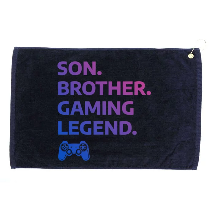 Funny Gaming Gamer Brother Video Game Meaningful Gift Grommeted Golf Towel