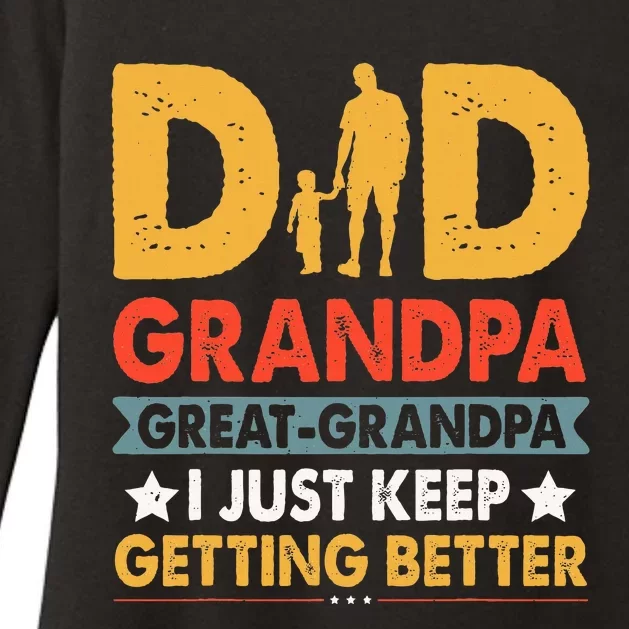 Funny Great Grandpa For Fathers Day Dad From Son Daughter Womens CVC Long Sleeve Shirt