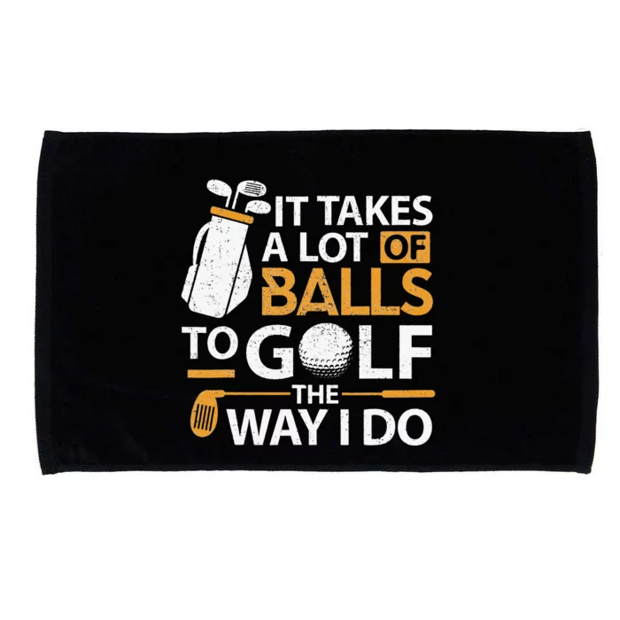 Funny Golf Golfer Golf Lover Gag Tees for Dad Microfiber Hand Towel