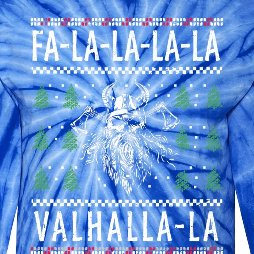 Facool Giftlacool Giftlacool Giftla Valhallacool Giftla Viking God Ugly Christma Tie-Dye Long Sleeve Shirt