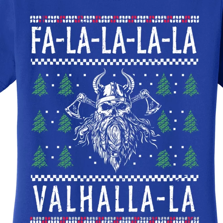 Facool Giftlacool Giftlacool Giftla Valhallacool Giftla Viking God Ugly Christma Women's T-Shirt