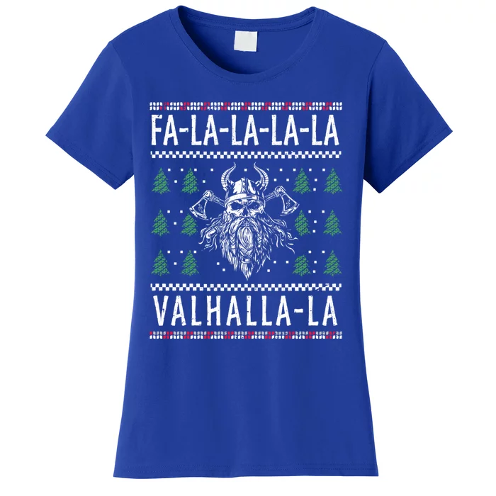 Facool Giftlacool Giftlacool Giftla Valhallacool Giftla Viking God Ugly Christma Women's T-Shirt