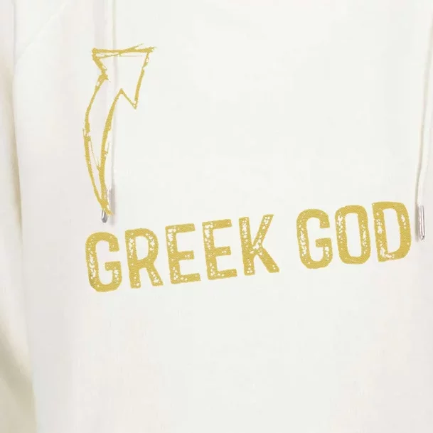 Funny Greek God Halloween Costume Funny Humor Womens Funnel Neck Pullover Hood