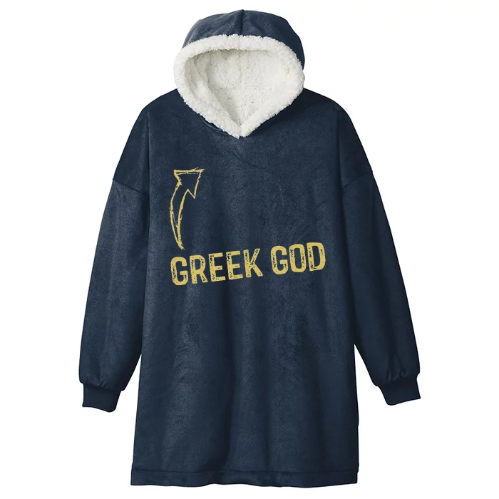 Funny Greek God Halloween Costume Funny Humor Hooded Wearable Blanket