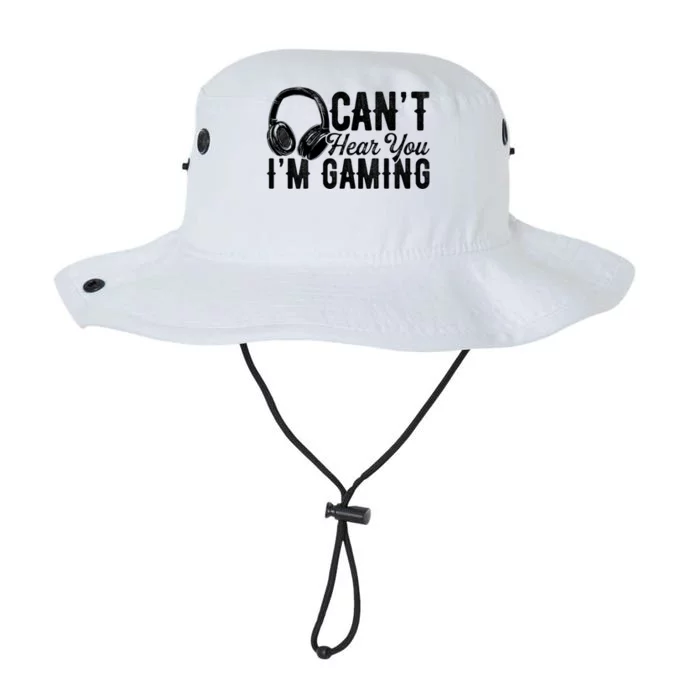 Funny Gamer Gaming Retro Headset Can't Hear You I'm Gaming Meaningful Gift Legacy Cool Fit Booney Bucket Hat