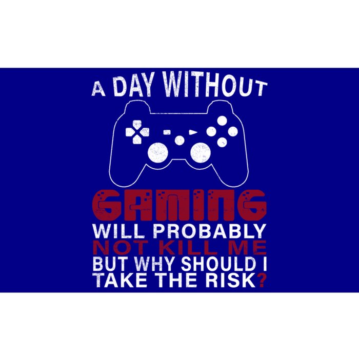 Funny Gaming Gift With Saying A Day Without Gaming Gamer Gift Bumper Sticker