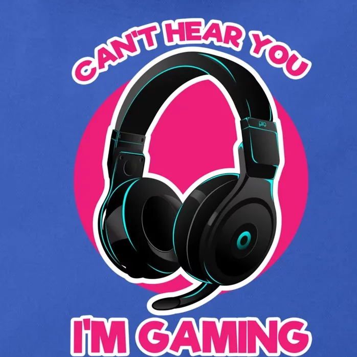 Funny Gamer Gift Headset Can't Hear You I'm Gaming Funny Gift Cute Gift Zip Tote Bag