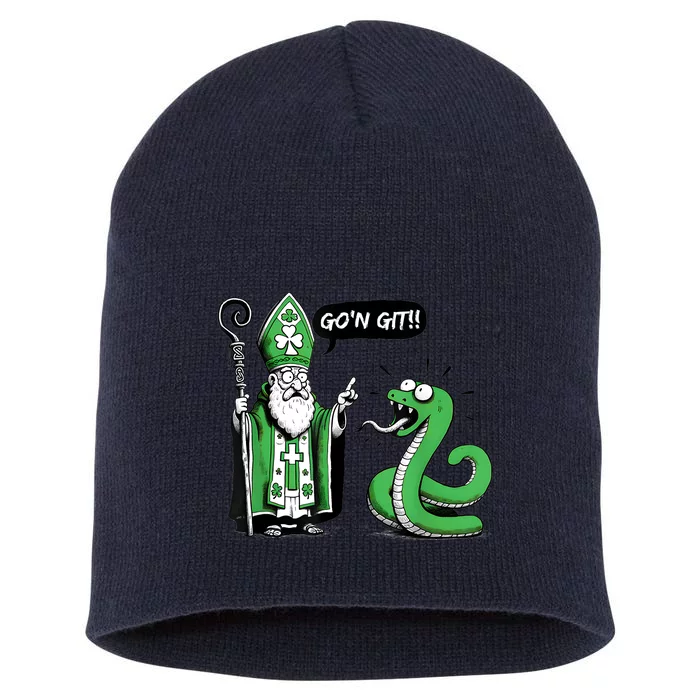 Funny Gon Git Saint St Patricks Paddys Day Short Acrylic Beanie