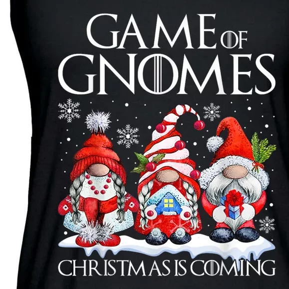 Funny Game Gnomes Christmas Is Coming Xmas Pajama Ladies Essential Flowy Tank