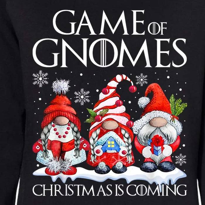 Funny Game Gnomes Christmas Is Coming Xmas Pajama Womens California Wash Sweatshirt