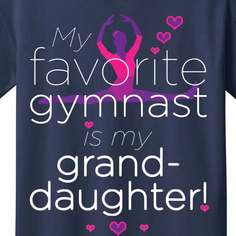 Favorite Gymnast Grandma For Women Gymnastics Grandma Kids T-Shirt