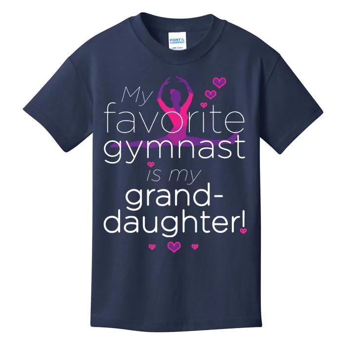 Favorite Gymnast Grandma For Women Gymnastics Grandma Kids T-Shirt