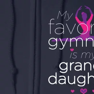 Favorite Gymnast Grandma For Women Gymnastics Grandma Full Zip Hoodie