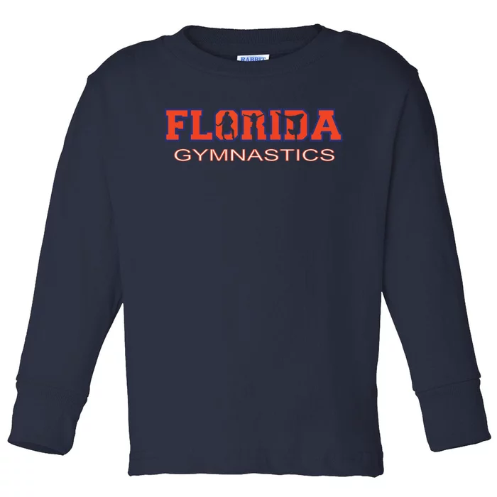 Florida Gymnastics Girl Tumbling Gear Gymnast Aerobic Dance Toddler Long Sleeve Shirt