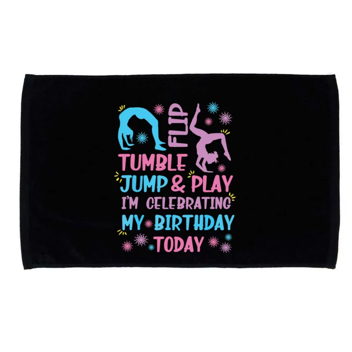 Funny Girl Gymnastics Birthday Themed Party Gift Women Microfiber Hand Towel