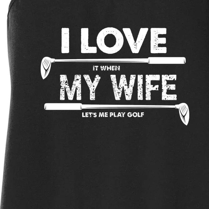 Funny Golf Gift For Golfer Women's Racerback Tank