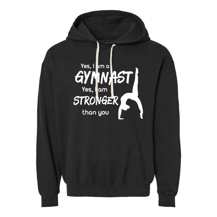 Funny Gymnastics Girl Gymnast Garment-Dyed Fleece Hoodie