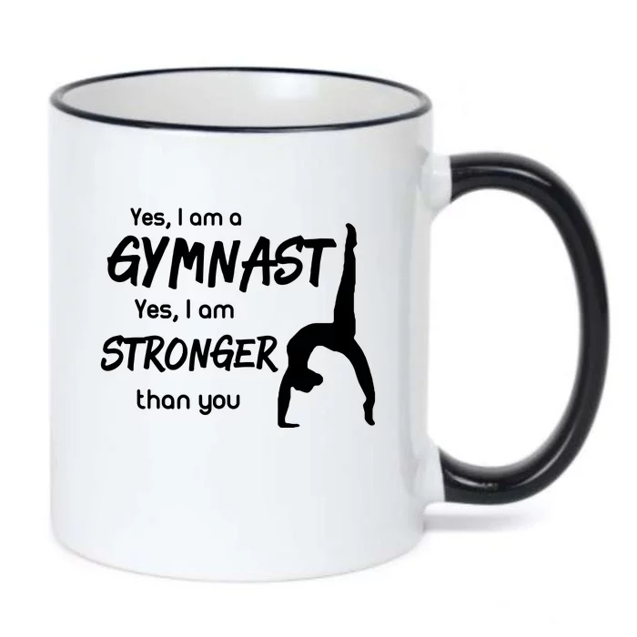 Funny Gymnastics Girl Gymnast Black Color Changing Mug