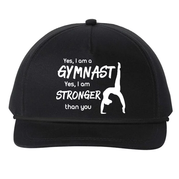 Funny Gymnastics Girl Gymnast Snapback Five-Panel Rope Hat