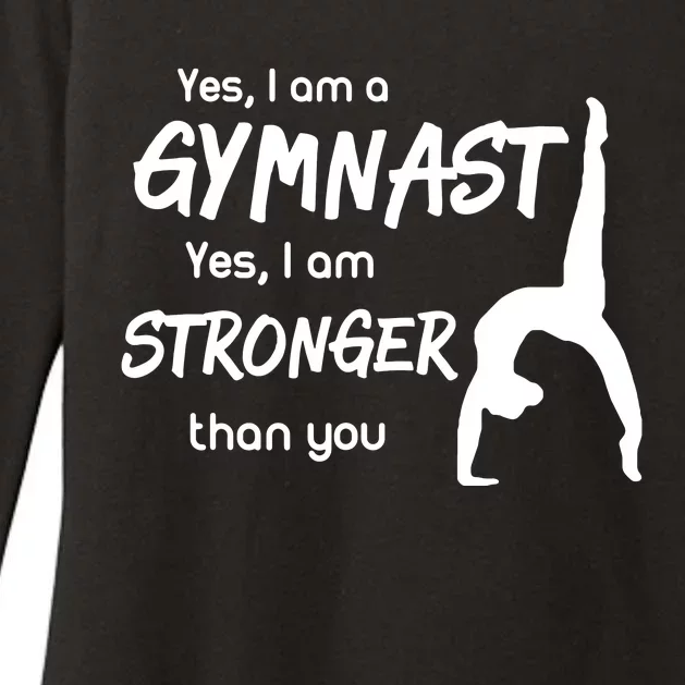 Funny Gymnastics Girl Gymnast Womens CVC Long Sleeve Shirt