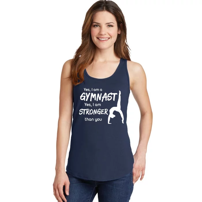 Funny Gymnastics Girl Gymnast Ladies Essential Tank