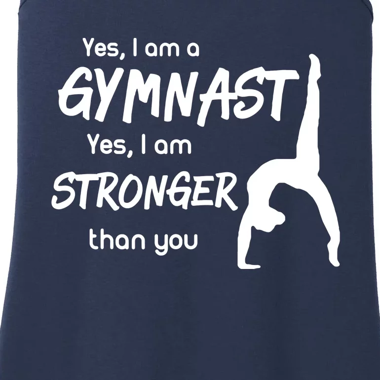 Funny Gymnastics Girl Gymnast Ladies Essential Tank