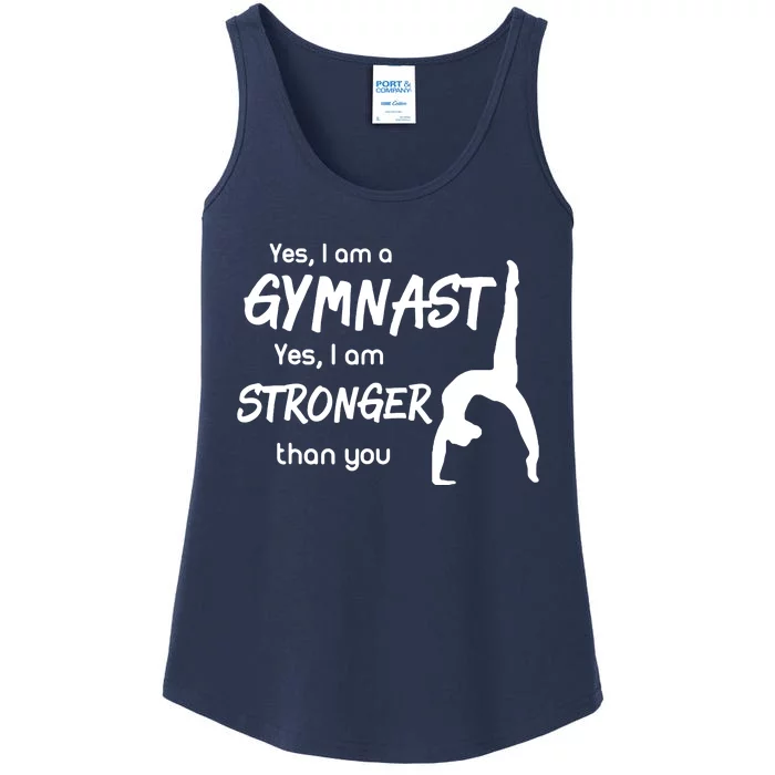 Funny Gymnastics Girl Gymnast Ladies Essential Tank