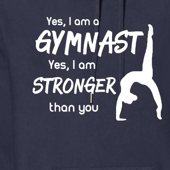 Funny Gymnastics Girl Gymnast Premium Hoodie