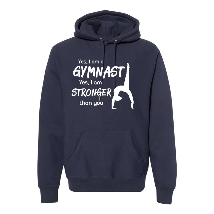 Funny Gymnastics Girl Gymnast Premium Hoodie