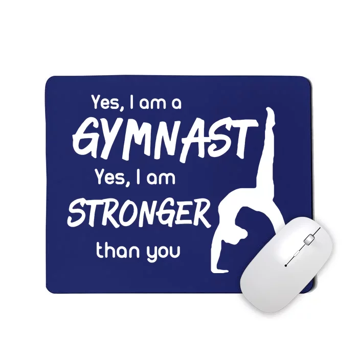 Funny Gymnastics Girl Gymnast Mousepad