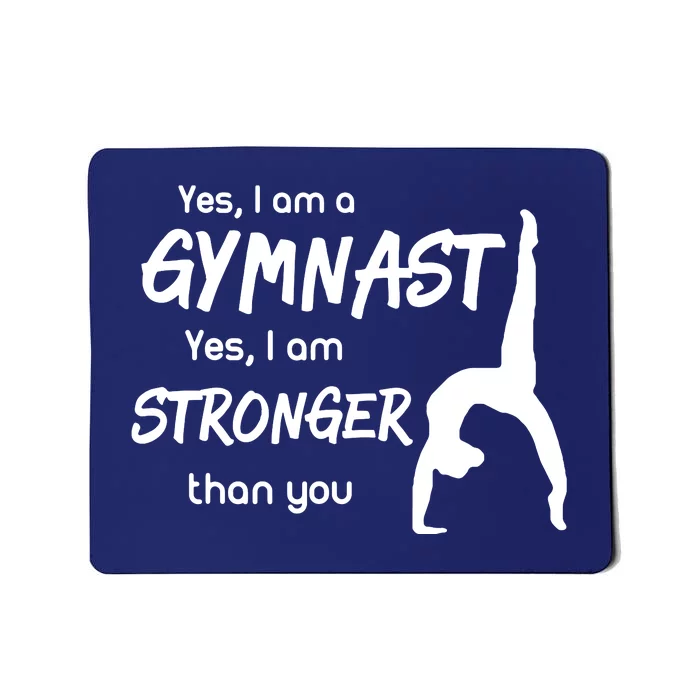 Funny Gymnastics Girl Gymnast Mousepad