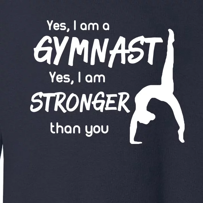 Funny Gymnastics Girl Gymnast Toddler Sweatshirt