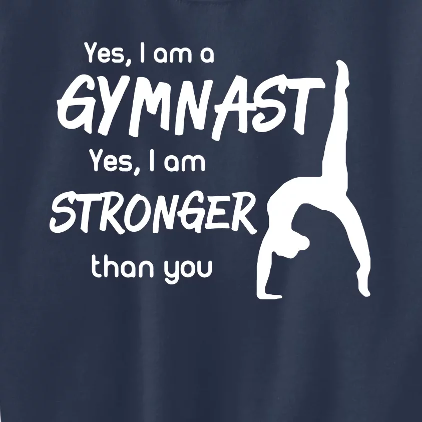 Funny Gymnastics Girl Gymnast Kids Sweatshirt