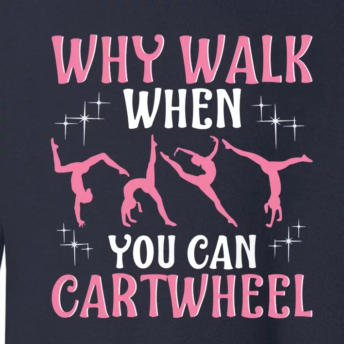 Funny Gymnastics Gymnast Gift For Girl Women Cool Cartwheel Toddler Sweatshirt