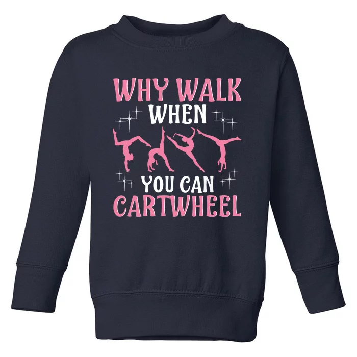 Funny Gymnastics Gymnast Gift For Girl Women Cool Cartwheel Toddler Sweatshirt