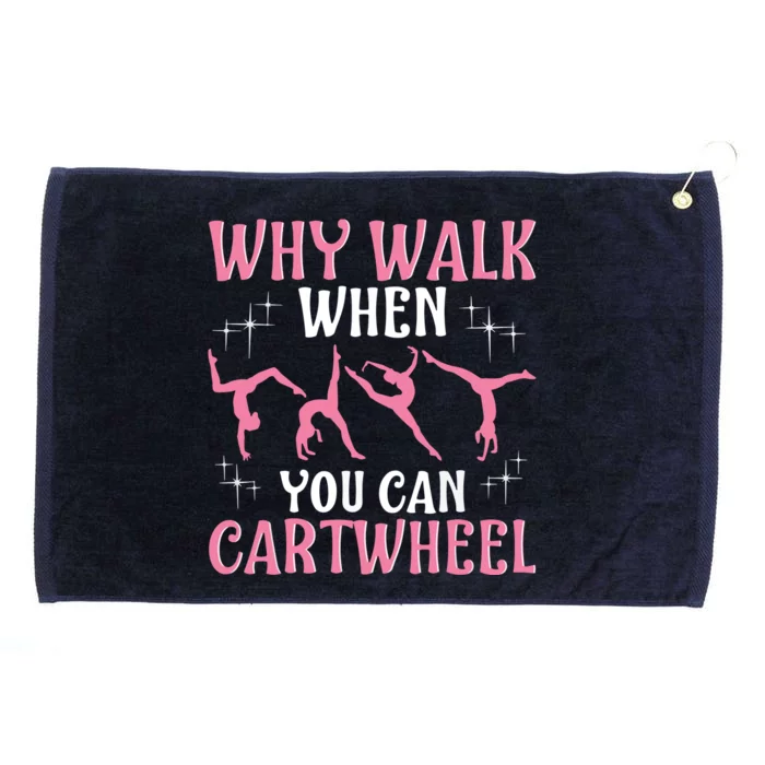 Funny Gymnastics Gymnast Gift For Girl Women Cool Cartwheel Grommeted Golf Towel