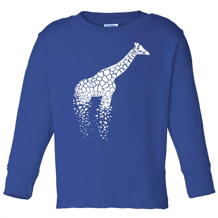 Funny Giraffe Gift Zoo Animal Giraffe Lover Gift Giraffe Print Gift Toddler Long Sleeve Shirt