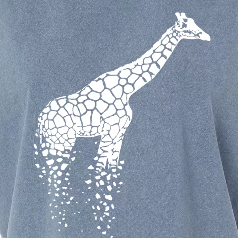 Funny Giraffe Gift Zoo Animal Giraffe Lover Gift Giraffe Print Gift Garment-Dyed Women's Muscle Tee