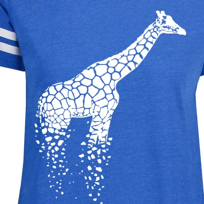 Funny Giraffe Gift Zoo Animal Giraffe Lover Gift Giraffe Print Gift Enza Ladies Jersey Football T-Shirt