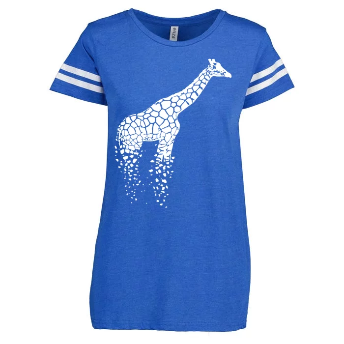 Funny Giraffe Gift Zoo Animal Giraffe Lover Gift Giraffe Print Gift Enza Ladies Jersey Football T-Shirt