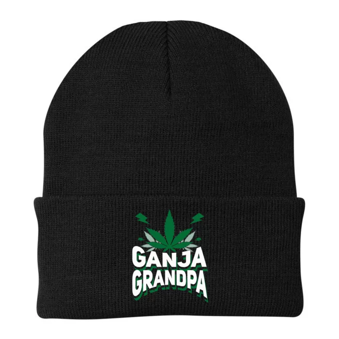 Funny Ganja Grandpa Weed Marijuana Knit Cap Winter Beanie