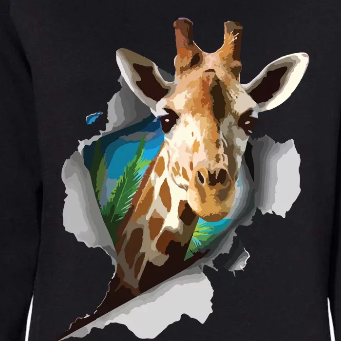 Funny Giraffe, Giraffe Lover Womens California Wash Sweatshirt