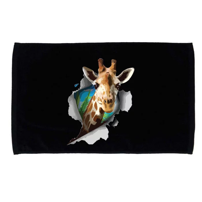 Funny Giraffe, Giraffe Lover Microfiber Hand Towel